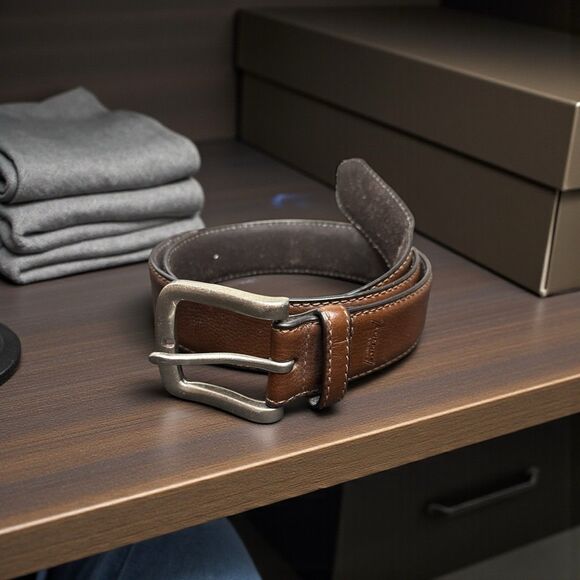 Dickies Other - Dickies Men's Brown Leather Belt Size 38